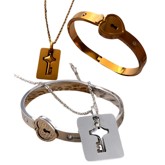 Pulsera + Cadena de amor eterno (con caja de regalo)